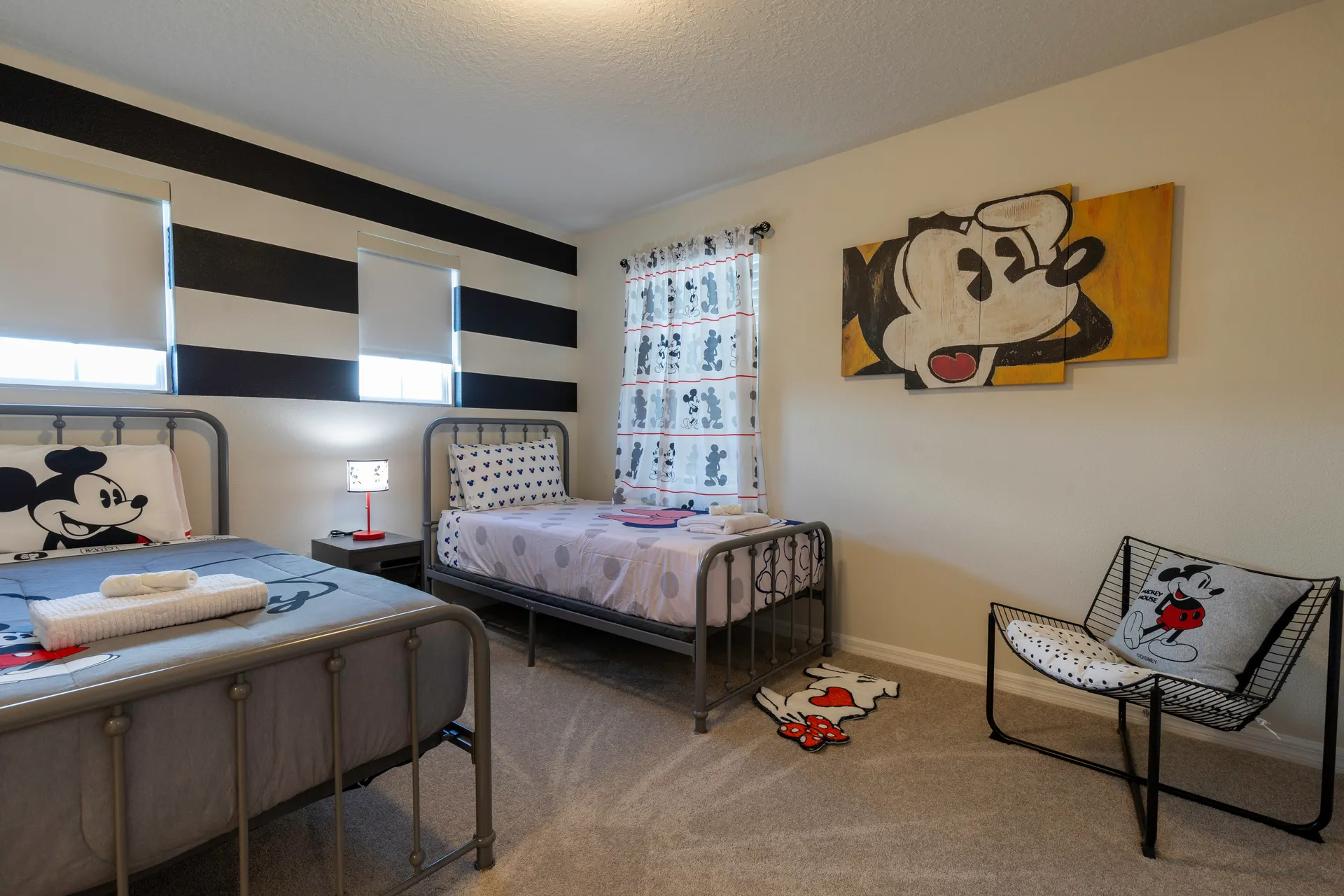 Mickey Mouse themed bedroom for kids