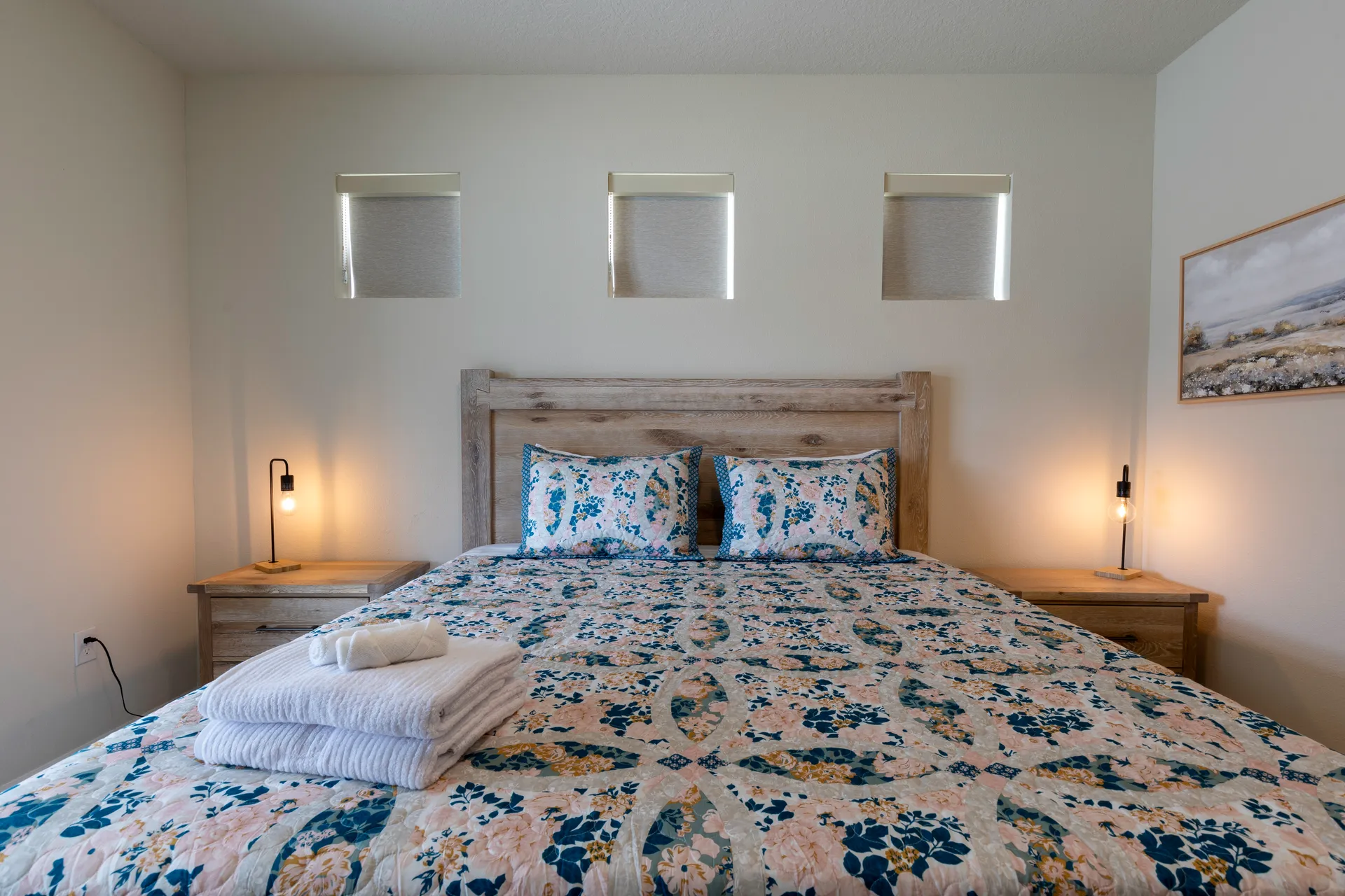 Master bedroom at the vacation rental near Orlando